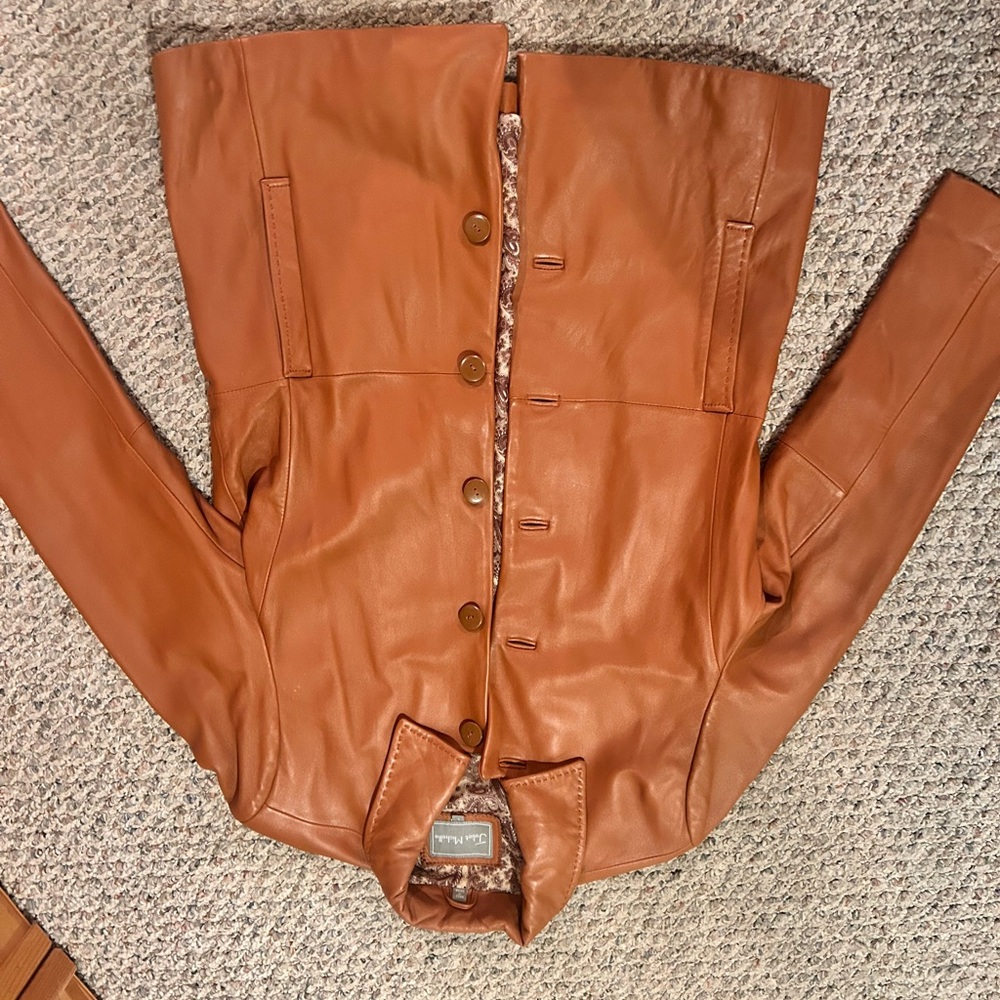 Expensive Brown Leather Jacket - image 1